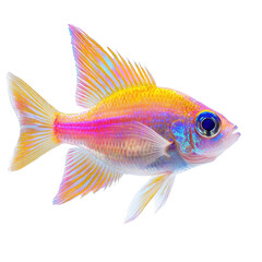 Fototapeta premium Colorful Tropical Fish with Vibrant Scales and Elegant Fins