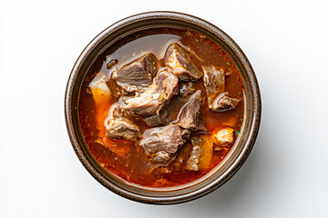a bowl of stew with meat and vegetables