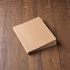 Fototapeta premium blank book on wooden table, blank notebook on wooden table, blank notebook on wooden background