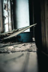 old house and abandoned things