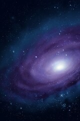 Majestic Spiral Galaxy Shining in the Deep Cosmos
