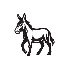 donkey illustration vector