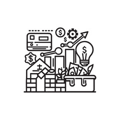 factory icon vector illustration