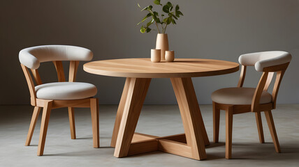 two chairs and table