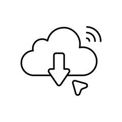 Data Download Vector icon