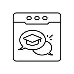 Web Chat Vector icon