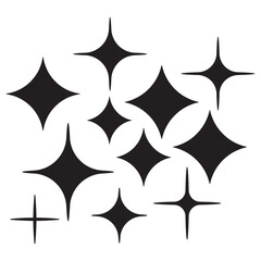 sparkle and shape vector illustration