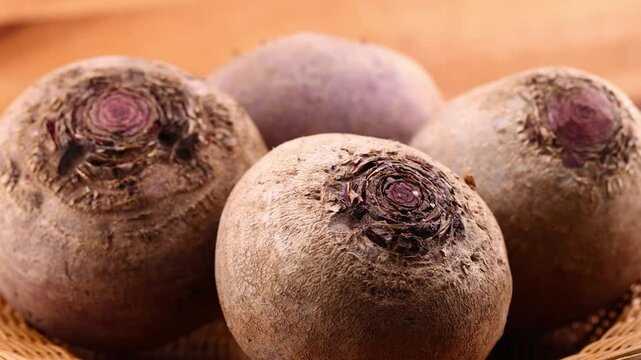 Close-up of beetroot in a basket	