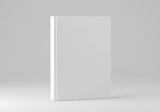 White book mockup blank cover template design for branding and display