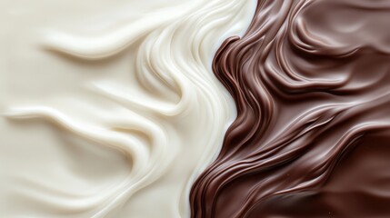 White and Dark Chocolate Swirls