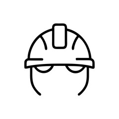 Construction Worker Helmet Icon Design