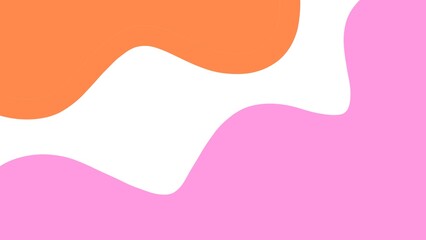 Abstract background of orange pink waves