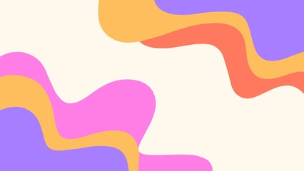 Bright colorful wave abstract background suitable for banner, poster and marketing