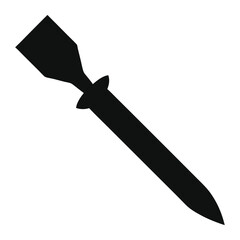 Carpenter Chisel Silhouette Wood Crafting Tool Precision Vector Art  