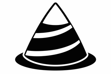 candy corn silhouette line art vector illustration