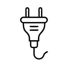 Obraz premium Electrical Plug with Two Prongs Icon Design