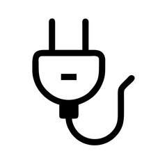 Electrical Plug with Two Prongs Icon Design