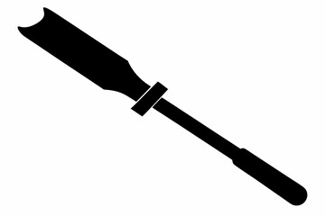 chisel silhouette line art vector illustration