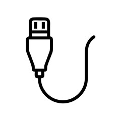 Ethernet Cable with Plug Connector Icon Design