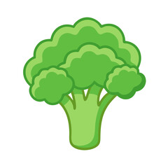 Fresh Broccoli Produce Icon Design