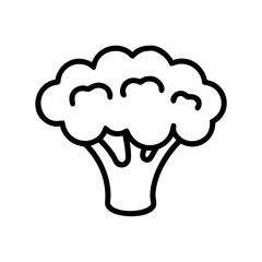 Fresh Broccoli Produce Icon Design