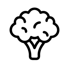 Fresh Broccoli Produce Icon Design