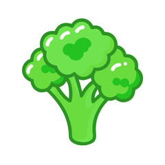Fresh Broccoli Produce Icon Design