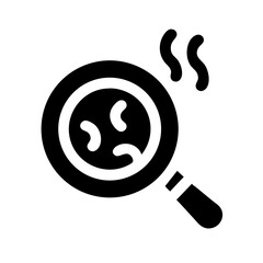 Frying Pan with Food Sizzle Icon Design