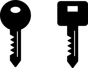 key icon set. access account login password icons. house key sign security symbol