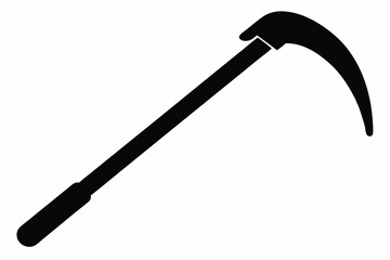 crowbar silhouette line art vector illustration