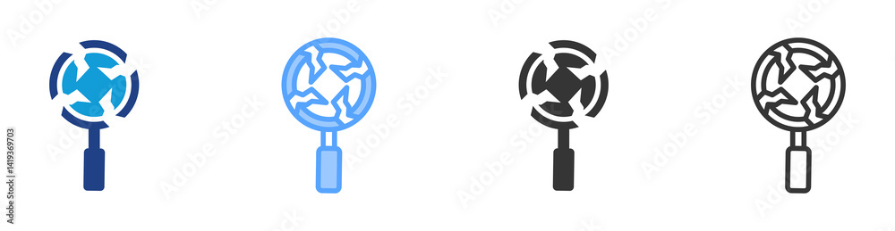 Aufkleber cracks icon set multiple style collection