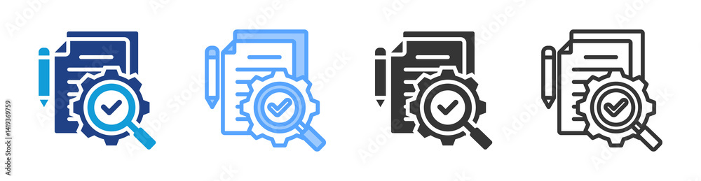 Aufkleber corrective icon set multiple style collection