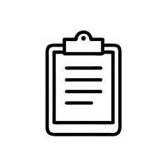 Professional icon with a modern touch - stylish clipboard with texture and document