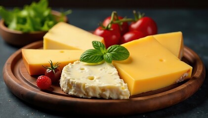 Elegant cheese platter, gourmet cheeses, isolated , tasting, white, background