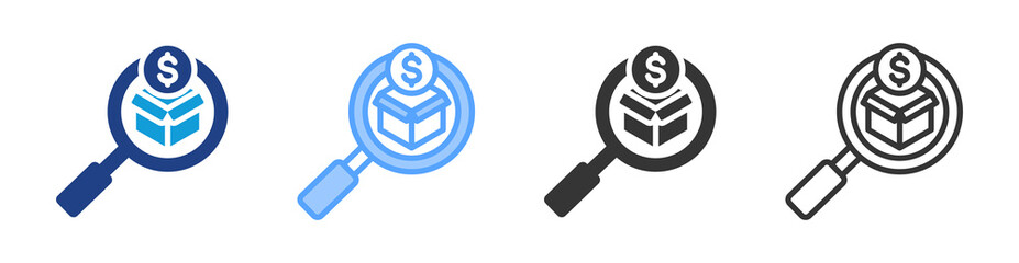Product icon set multiple style collection