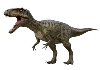 Fototapeta premium allosaurus dinosaur background isolated on white background