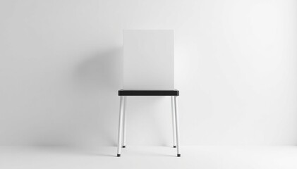 Isolated image of voting booth, white background , election day, isolated
