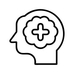 Mental health awareness concept illustration for wellbeing and positive thinking and support