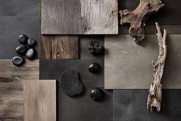 Modern design palette. Natural elements