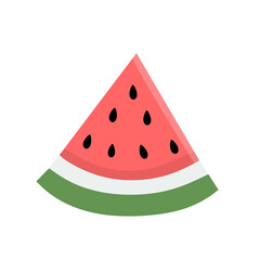 Red Watermelon Fruit Slice Illustration. watermelon vector illustration