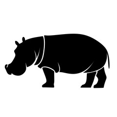 hippopotamus animal silhouette