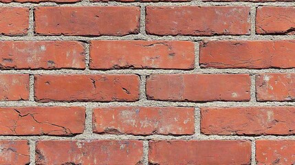 Obraz premium Structured red brick wall texture pattern design for architectural backgrounds