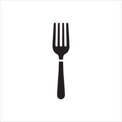 fork silhouette vector