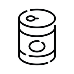 Check out our outline style icon of food tin