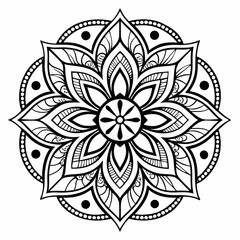 black and white flower