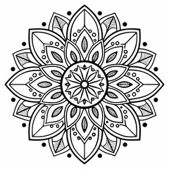 abstract flower vector illustration