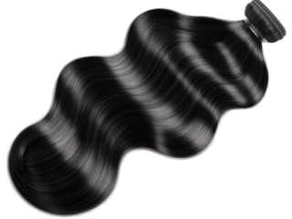 Luxurious Black Body Wave Hair Weft Extension: Silky, Smooth, and Naturally Beautiful