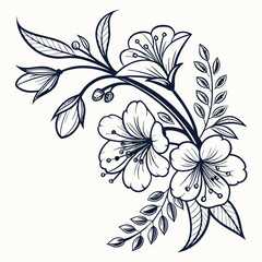 vector illustration of a flower