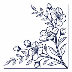 floral background with flowers