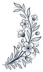 black and white floral background